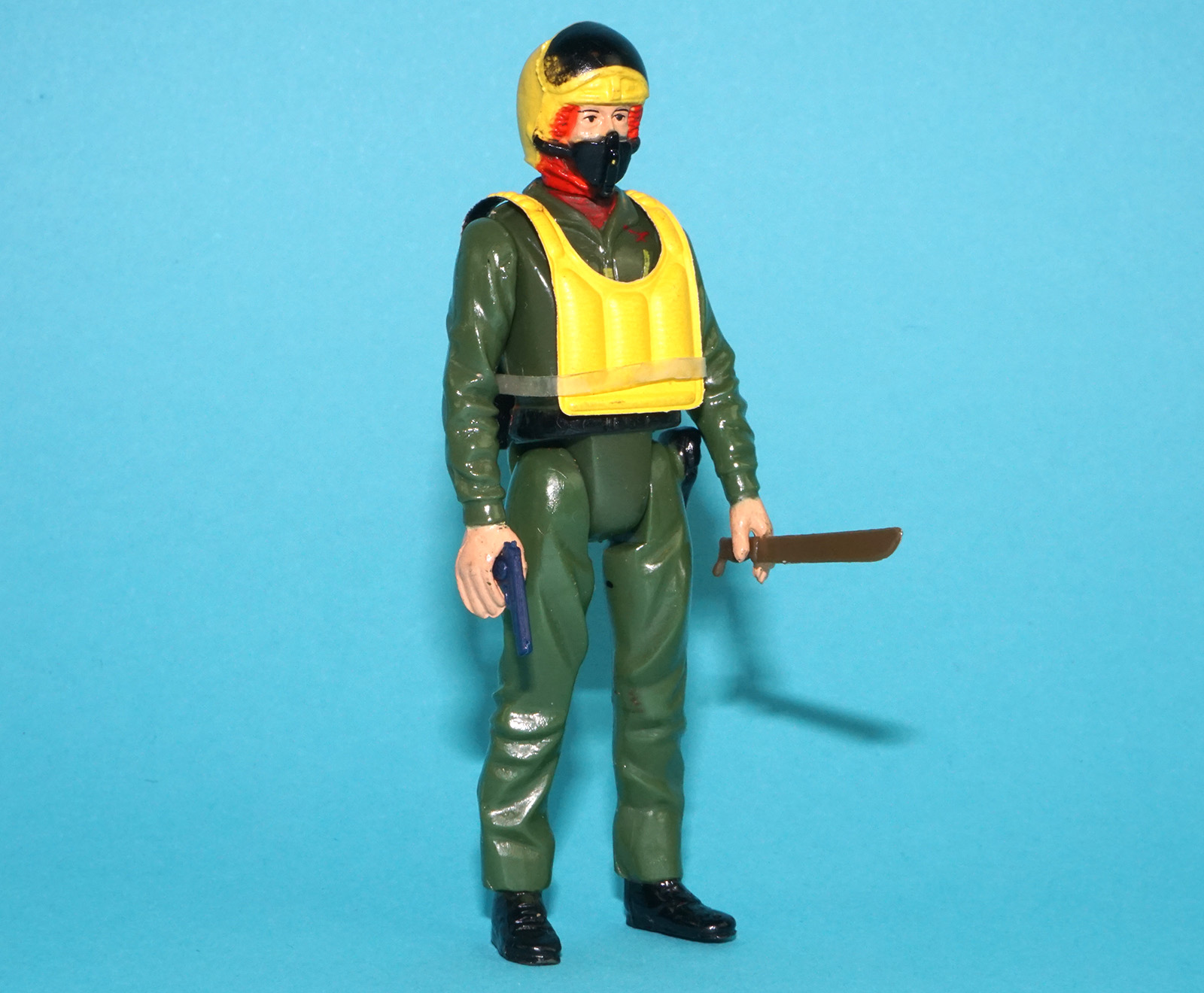 1982 GI JOE ACTION FORCE HELICOPTER PILOT 100% COMPLETE C9 PALITOY - Image 2