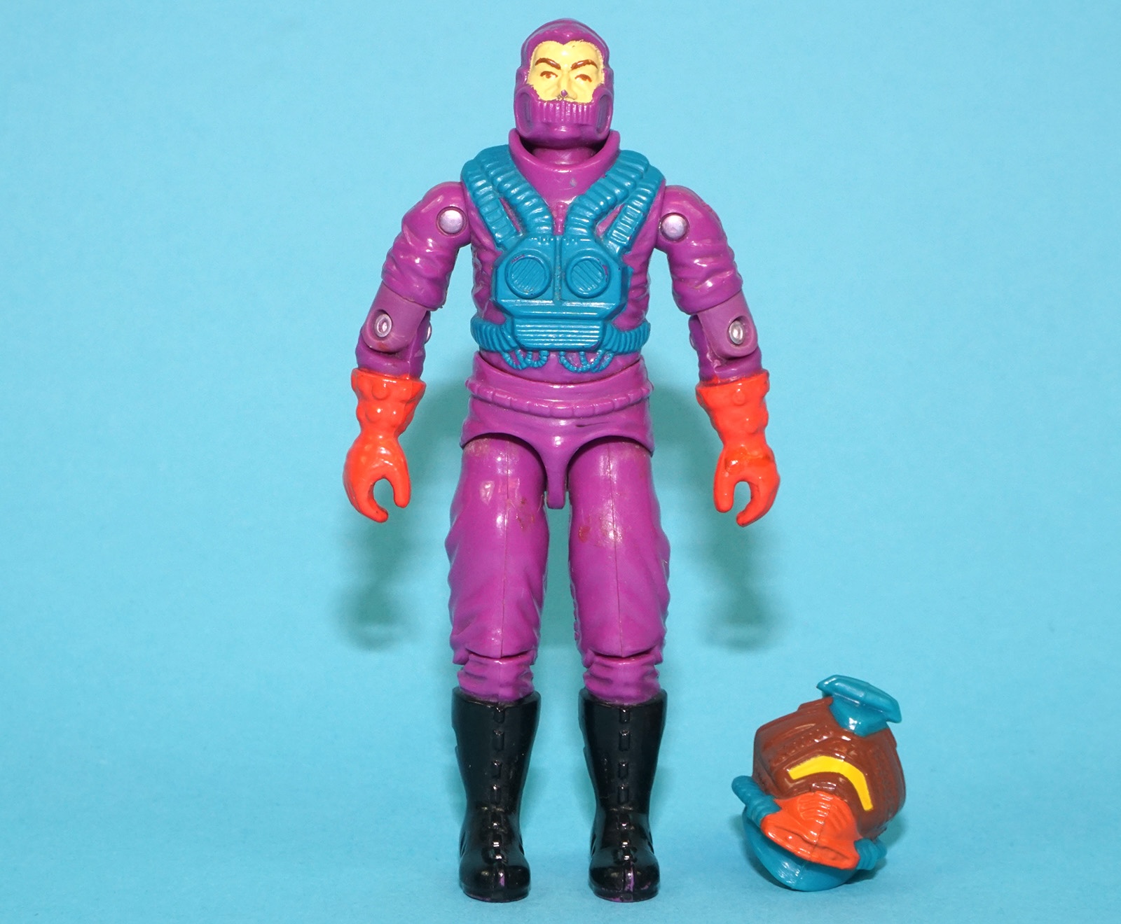 1988 GI JOE TOXO-VIPER v1 100% COMPLETE C8+ HASBRO - Image 4