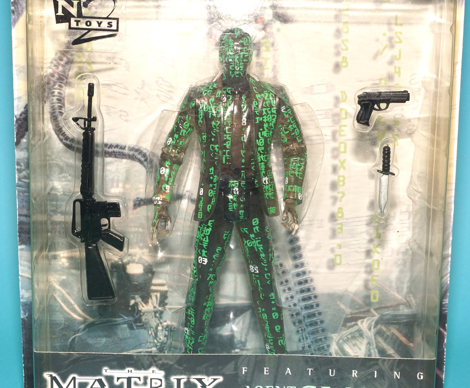 MATRIX AGENT SMITH SPECIAL EDITION ACTION FIGURE MOC MOSC 2000 N2 TOYS - Image 2
