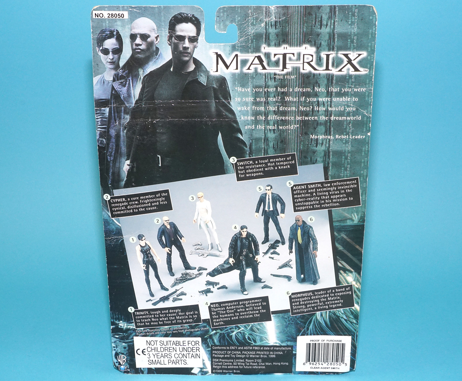MATRIX AGENT SMITH SPECIAL EDITION ACTION FIGURE MOC MOSC 2000 N2 TOYS - Image 7