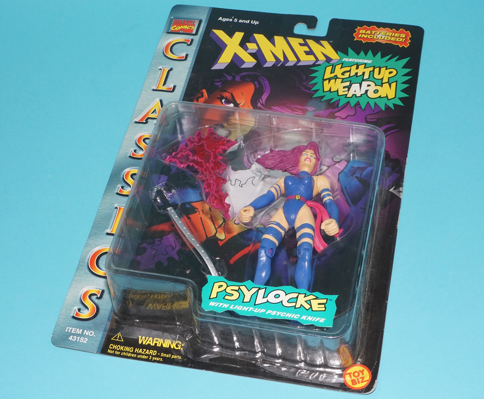 MARVEL X-MEN CLASSICS PSYLOCKE MOC MOSC US CARD 1996 TOY BIZ - Image 6