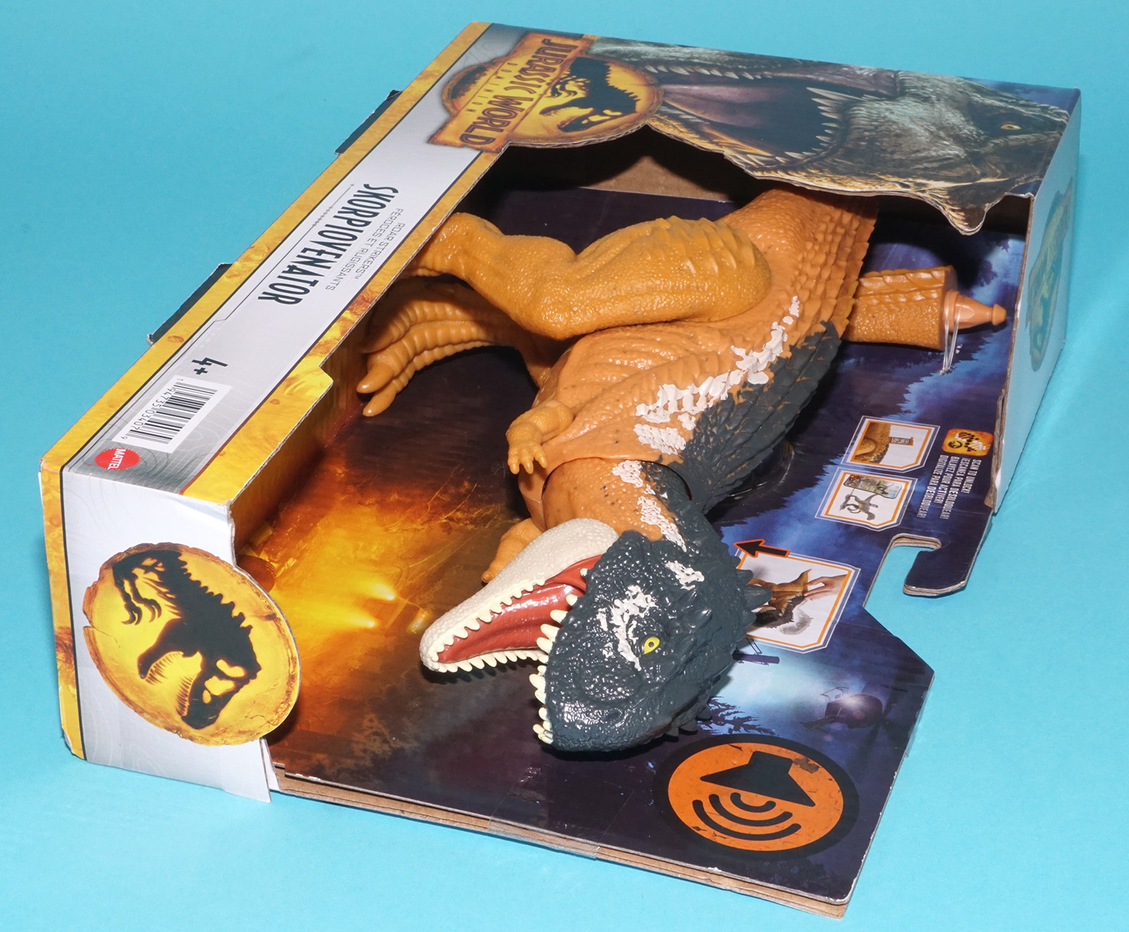 JURASSIC WORLD DOMINION ROAR STRIKERS SKORPIOVENATOR MIB MISB NRFB 2021 MATTEL WORKS! - Image 4