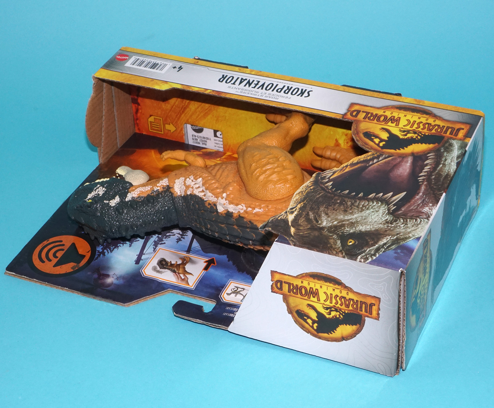 JURASSIC WORLD DOMINION ROAR STRIKERS SKORPIOVENATOR MIB MISB NRFB 2021 MATTEL WORKS! - Image 5