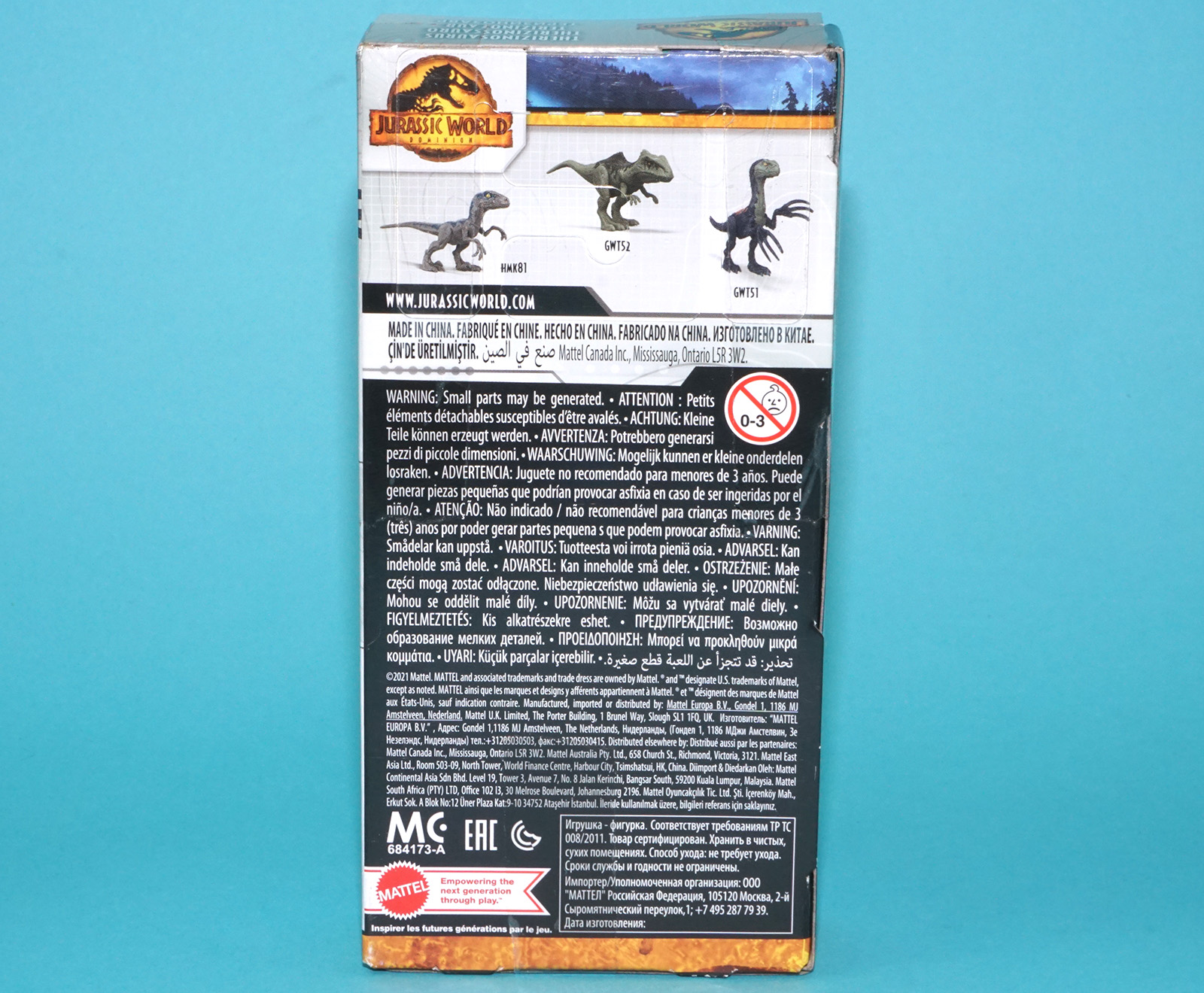 JURASSIC WORLD DOMINION BASIC SERIES THERIZINOSAURUS MIB MISB 2021 MATTEL - Image 5