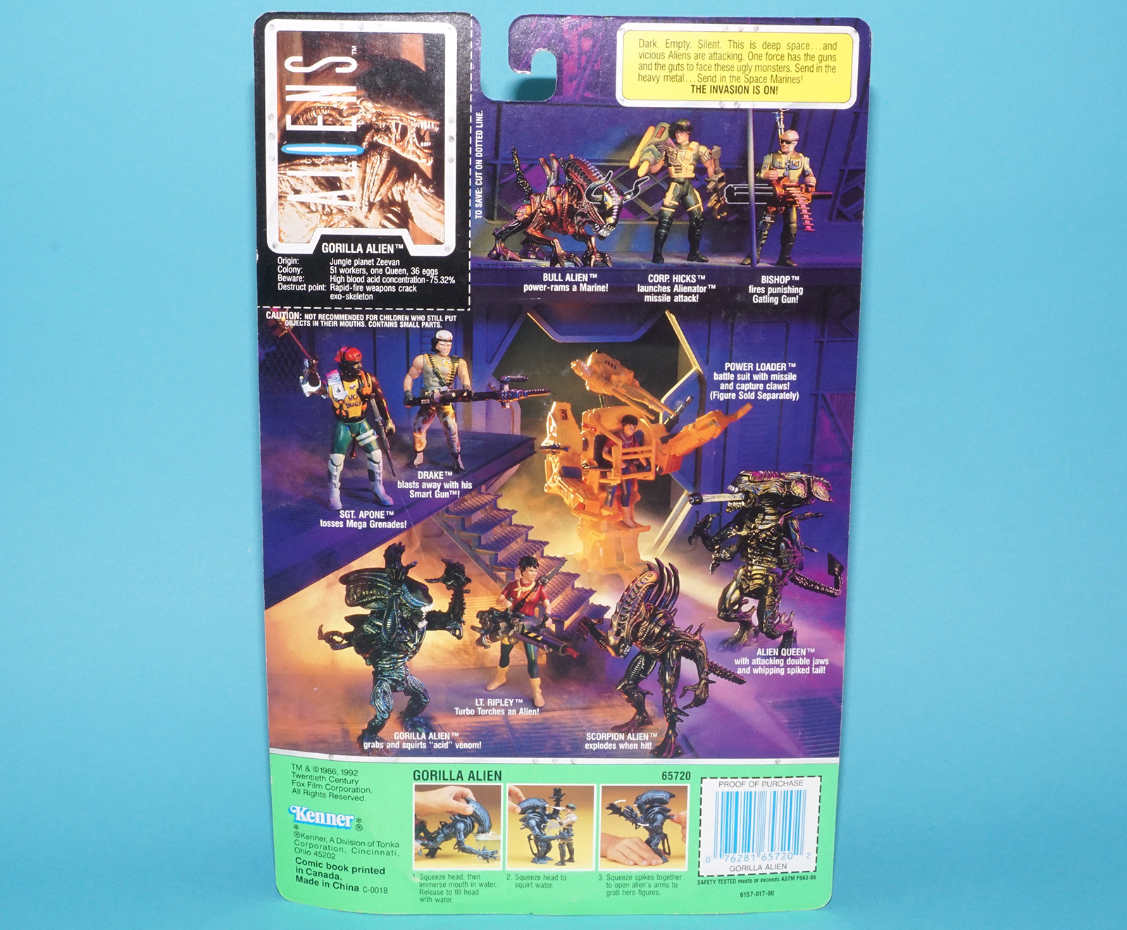 ALIENS GORILLA ALIEN MOC MOSC US CARD 1992 KENNER - Image 7