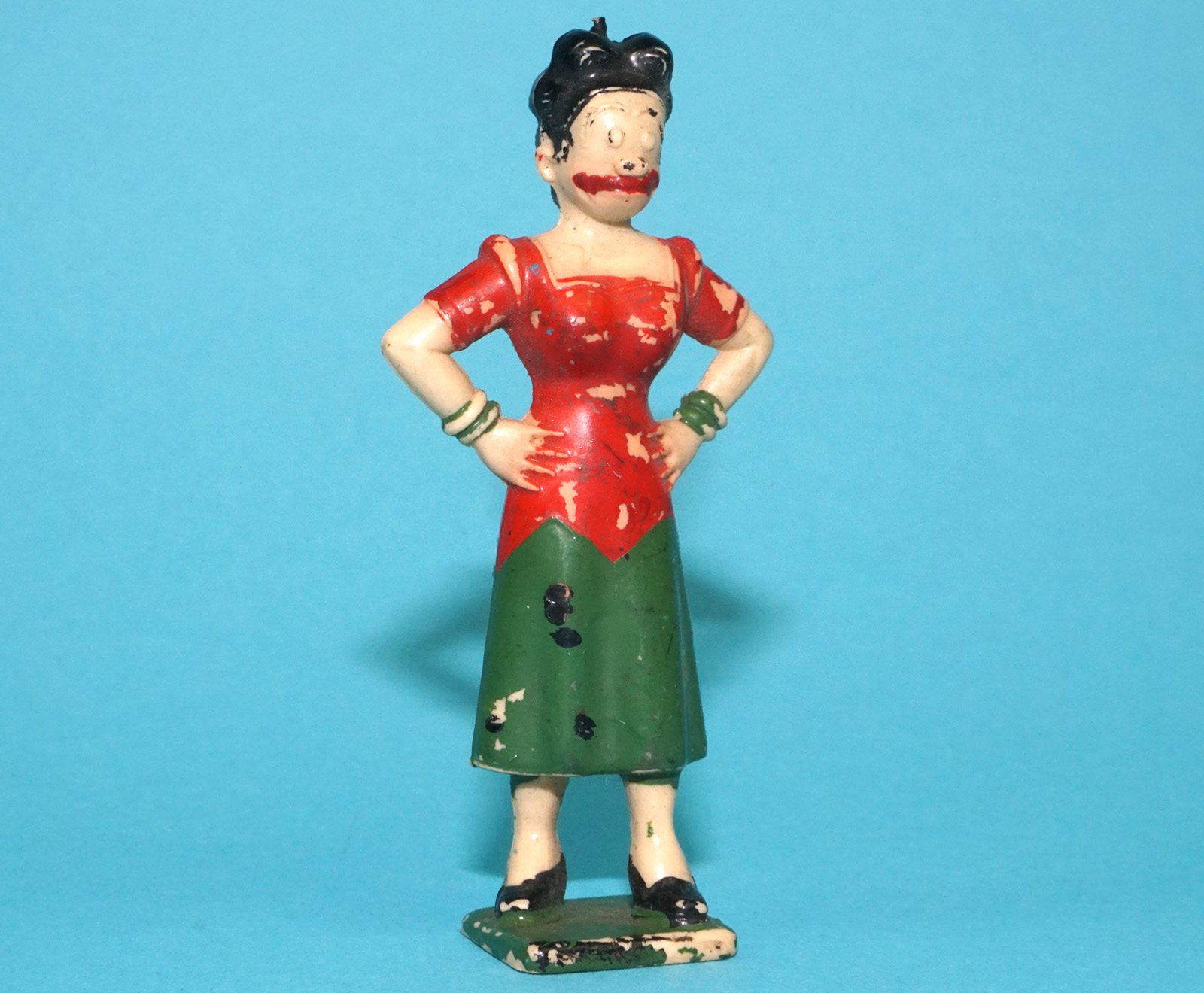 NEWSPAPER COMIC BRINGING UP FATHER PVC DIME STORE TOY FIGURE MAGGIE 1950s MARX HOLLAND - Image 2