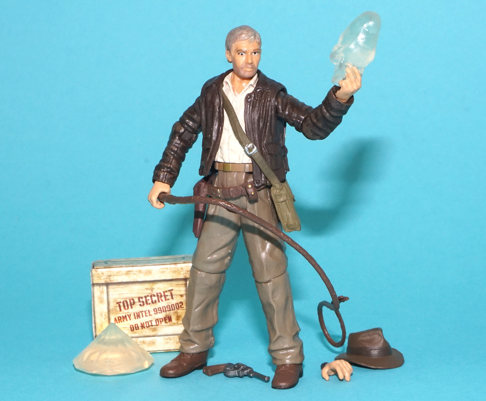 INDIANA JONES KOTCS KINGDOM CRYSTAL SKULL INDIANA WITH WHIP 100% COMPLETE 2008 HASBRO - Image 2