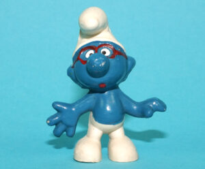 SMURFS 20006 BRAINY SMURF HONG KONG COO 1969 SCHLEICH