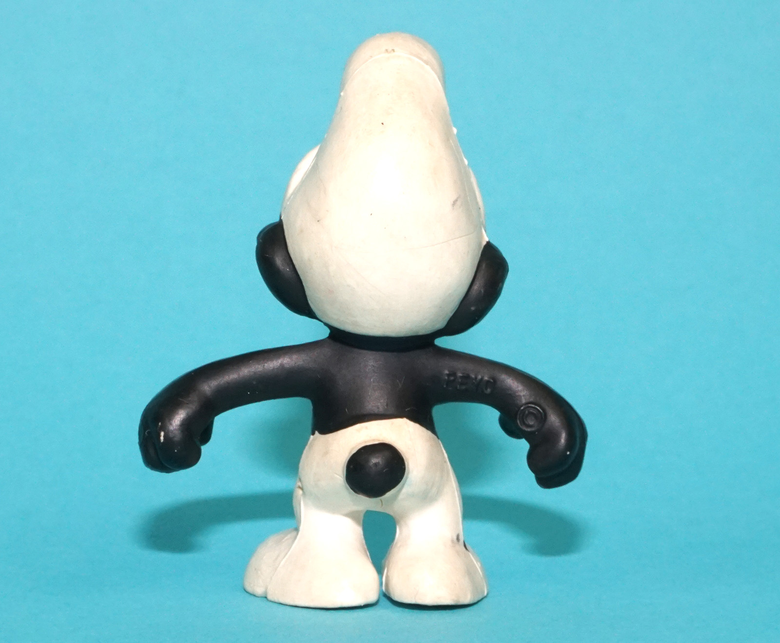 SMURFS 20007 ANGRY GNAP SMURF SMALL MOLD BLACK TEETH NO COO PEYO HOLES 1966 SCHLEICH - Image 3