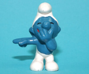 SMURFS 20011 LAUGHING SMURF HONG KONG COO 1970 SCHLEICH