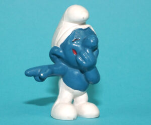 SMURFS 20011 LAUGHING SMURF HONG KONG COO 1970 SCHLEICH