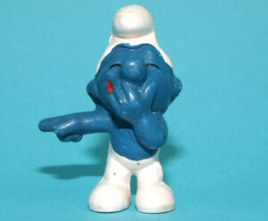 SMURFS 20011 LAUGHING SMURF HONG KONG COO 1970 SCHLEICH