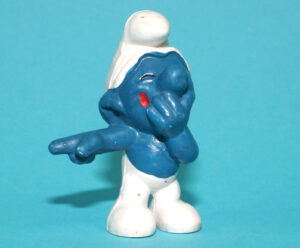 SMURFS 20011 LAUGHING SMURF HONG KONG COO 1970 SCHLEICH