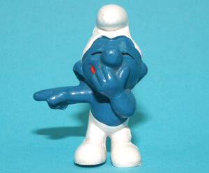 SMURFS 20011 LAUGHING SMURF HONG KONG COO 1970 SCHLEICH