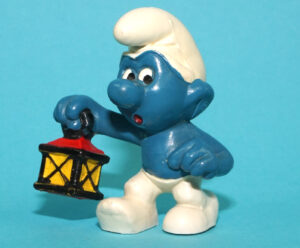 SMURFS 20024 WATCHMAN SMURF HONG KONG COO 1977 SCHLEICH