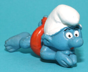 SMURFS 20025 SWIMMER SMURF W. GERMANY COO 1977 SCHLEICH