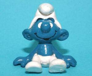 SMURFS 20026 SITTING SMURF HONG KONG COO 1979 SCHLEICH