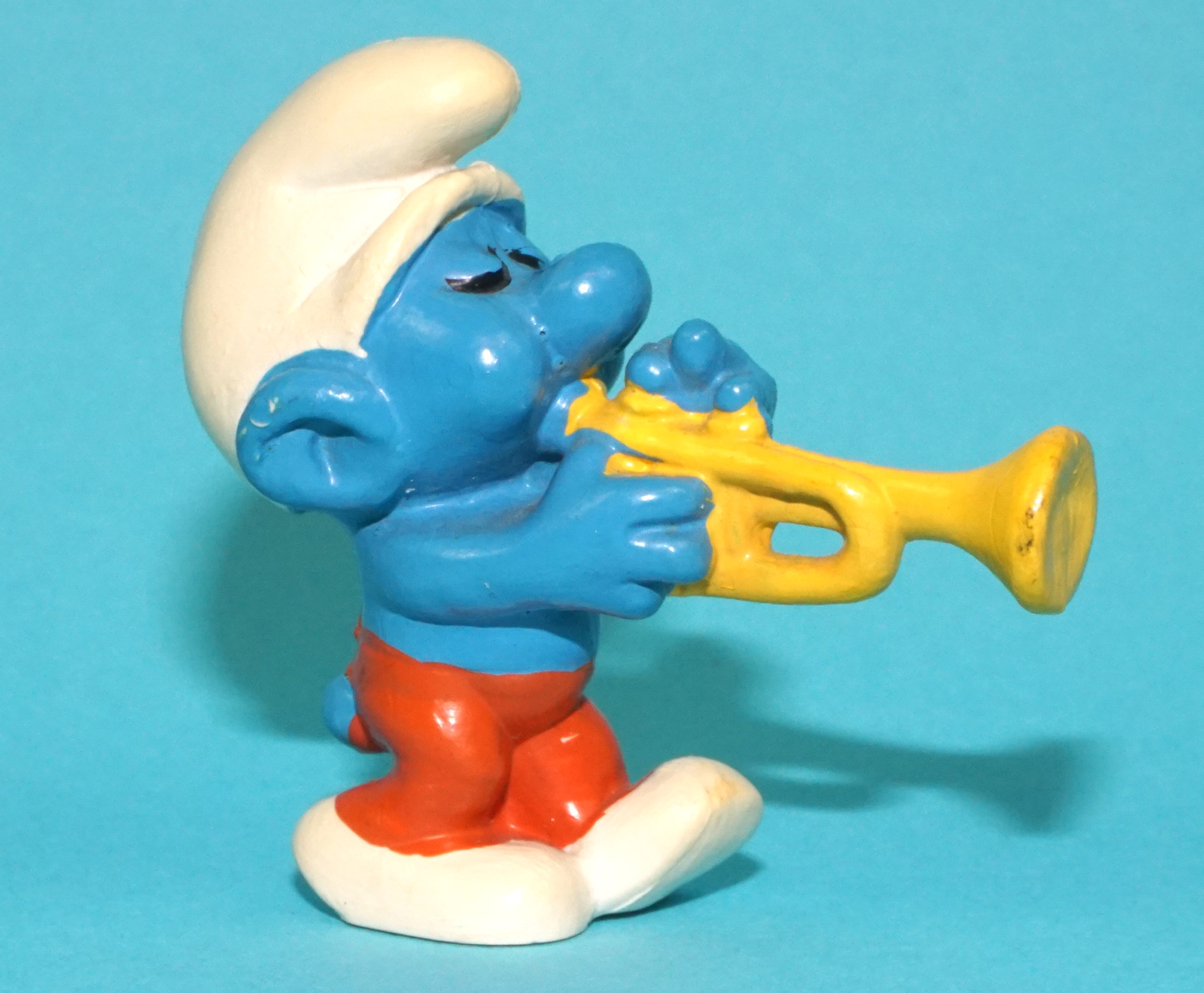 SMURFS 20047 TRUMPETER SMURF W. GERMANY COO 1974 SCHLEICH - Image 2