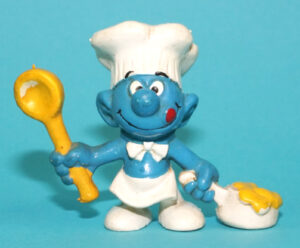 SMURFS 20073 COOK SMURF NO COO 1973 SCHLEICH