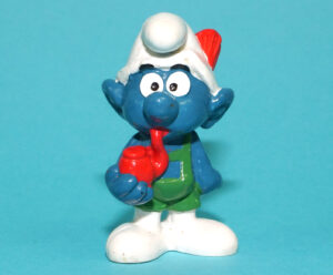 SMURFS 20081 TYROLESE SWISS SMURF HONG KONG COO 1974 SCHLEICH