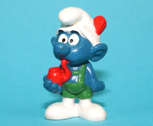 SMURFS 20081 TYROLESE SWISS SMURF HONG KONG COO 1974 SCHLEICH