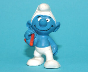 SMURFS 20088 TRAVELER SMURF W. GERMANY COO 1975 BULLY SCHLEICH