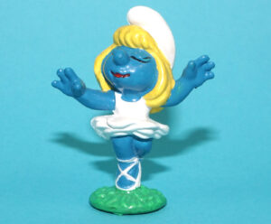 SMURFS 20098 BALLERINA SMURFETTE GERMANY COO 1978 SCHLEICH