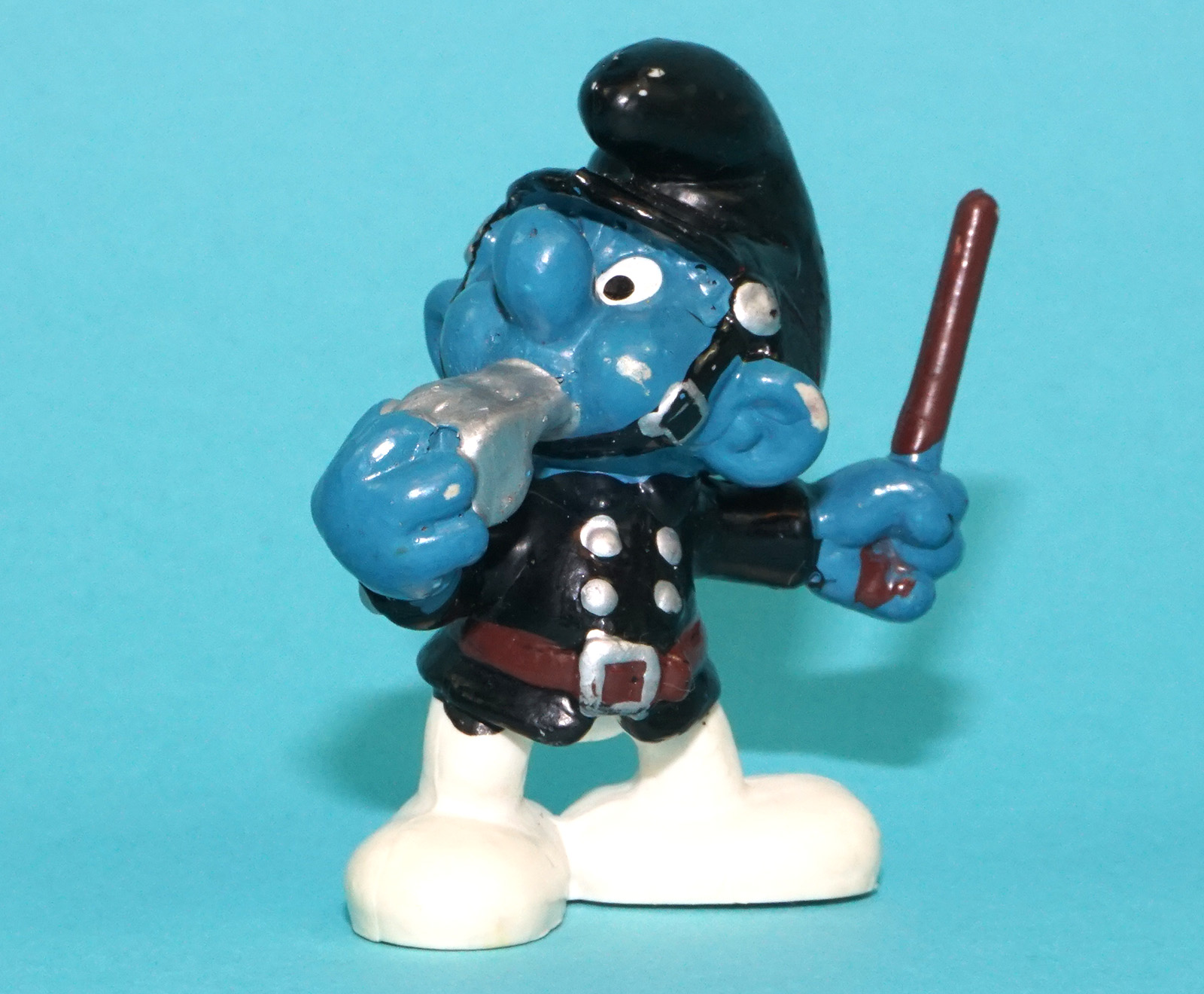 SMURFS 20123 POLICEMAN SMURF HONG KONG COO 1981 SCHLEICH - Image 2