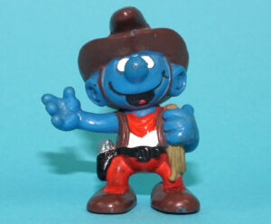 SMURFS 20122 COWBOY SMURF PORTUGAL COO 1981 SCHLEICH