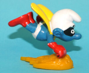 SMURFS 20127 SUPERMAN SMURF PORTUGAL COO 1981 SCHLEICH