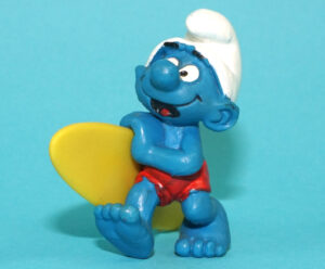 SMURFS 20137 SURFER SMURF W. GERMANY COO 1982 SCHLEICH
