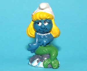 SMURFS 20142 MERMAID SMURFETTE SMURF HONG KONG COO 1981 SCHLEICH