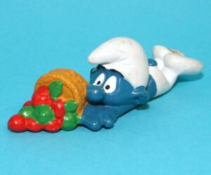 SMURFS 20161 CLUMSY SMURF HONG KONG COO 1983 SCHLEICH