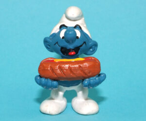 SMURFS 20169 HOT DOG SMURF HONG KONG 1982 SCHLEICH