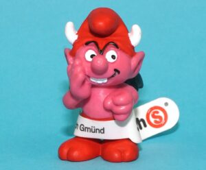 SMURFS 20213 LITTLE DEVIL SMURF CHINA COO 1985 SCHLEICH