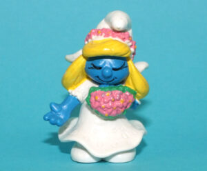 SMURFS 20412 BRIDE SMURF GERMANY COO 1991 SCHLEICH