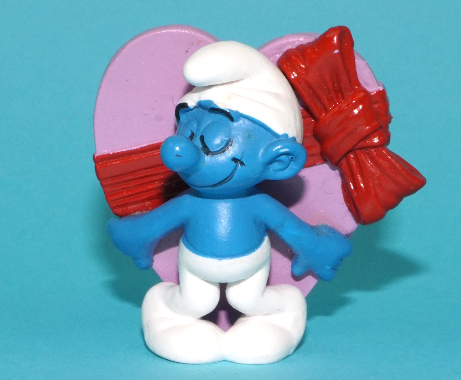 Schleich 20747 - Puffo Di San Valentino, Figurina Dipinta A Mano, Giocattolo Per Bambini