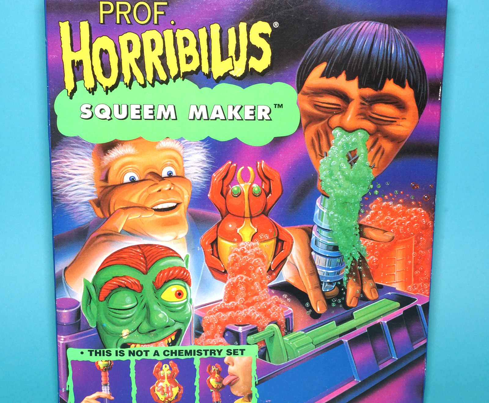 PROF. HORRIBILUS SQUEEM MAKER SLIME TOY 100% COMPLETE BOXED EURO BOX 1994 TYCO - Image 2
