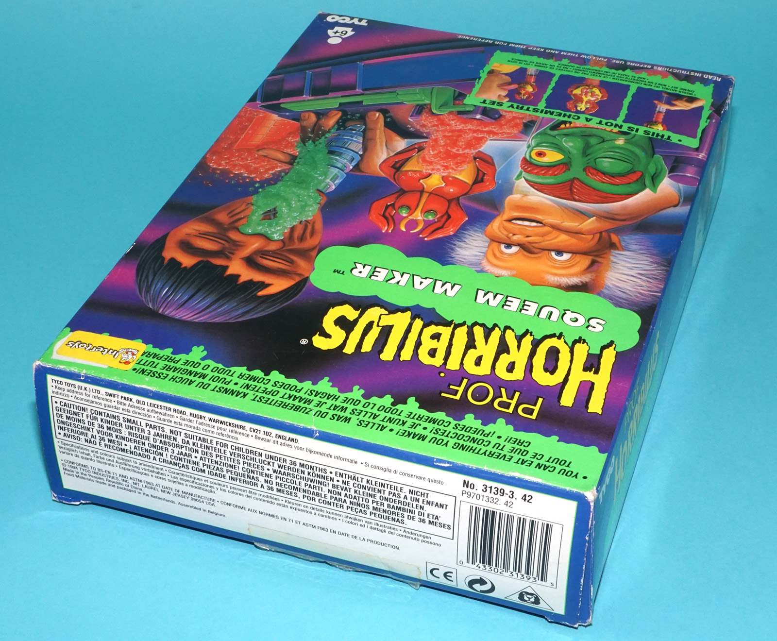 PROF. HORRIBILUS SQUEEM MAKER SLIME TOY 100% COMPLETE BOXED EURO BOX 1994 TYCO - Image 4