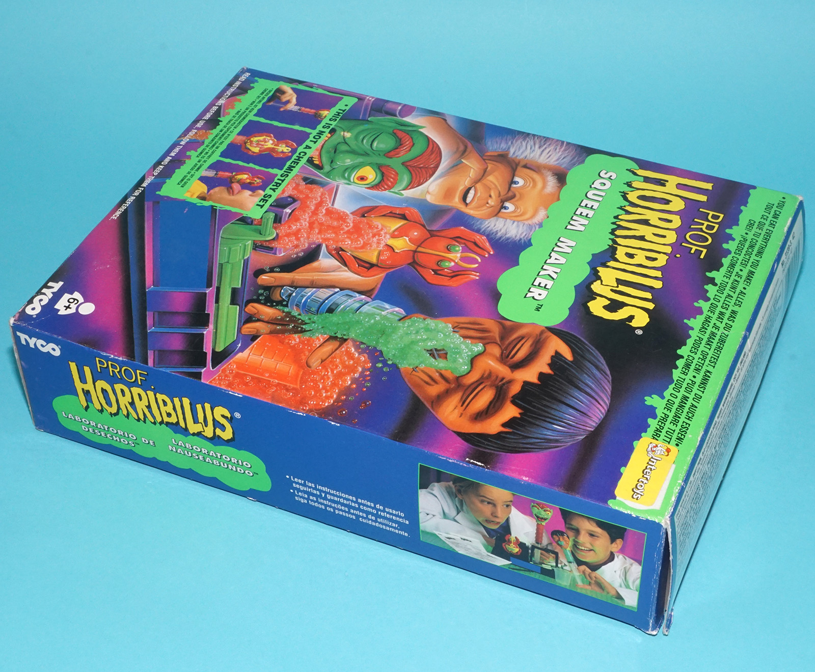 PROF. HORRIBILUS SQUEEM MAKER SLIME TOY 100% COMPLETE BOXED EURO BOX 1994 TYCO - Image 6