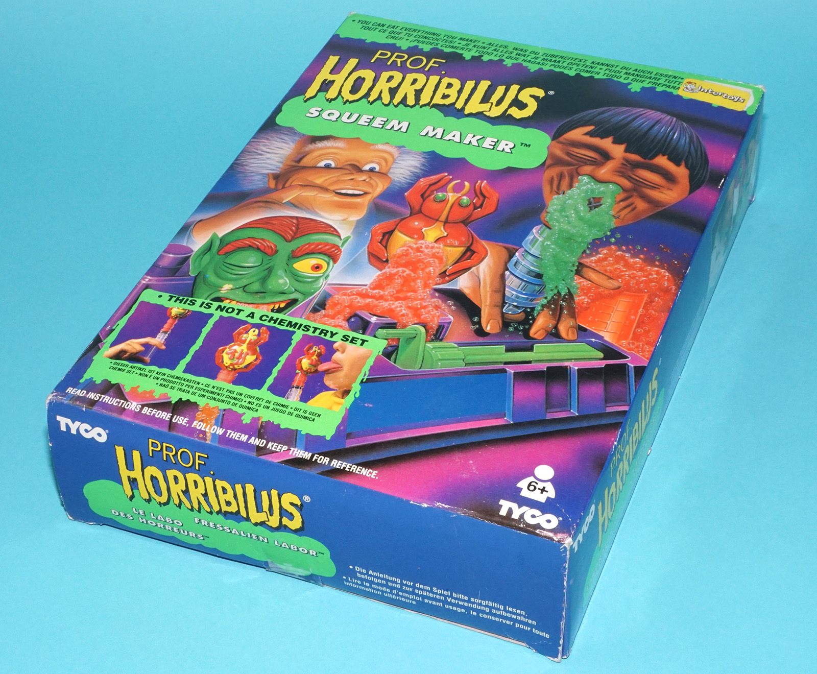 PROF. HORRIBILUS SQUEEM MAKER SLIME TOY 100% COMPLETE BOXED EURO BOX 1994 TYCO - Image 7