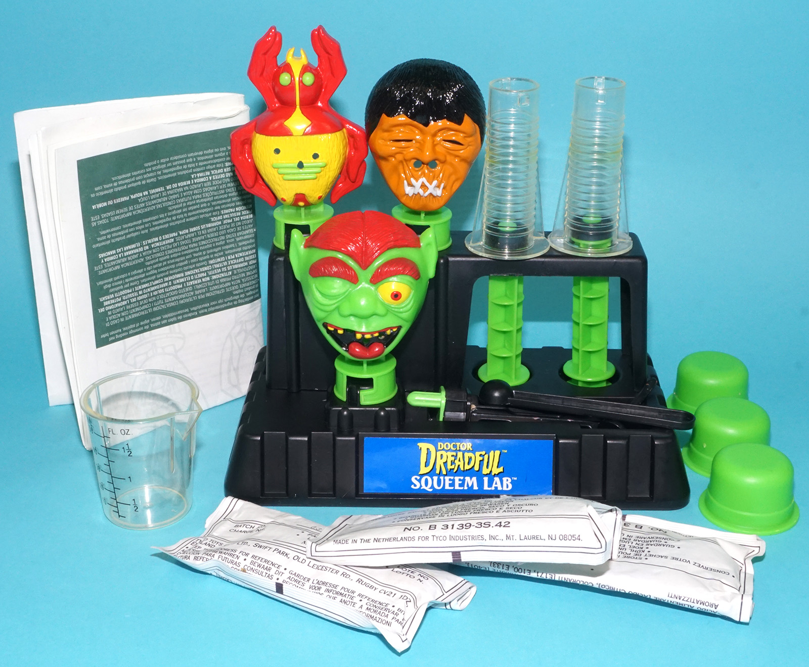 PROF. HORRIBILUS SQUEEM MAKER SLIME TOY 100% COMPLETE BOXED EURO BOX 1994 TYCO - Image 9