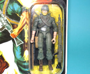 2008 GI JOE 25TH MACHINE GUNNER SGT. ROCK ‘N ROLL v1 MOC MOSC COMIC SERIES HASBRO