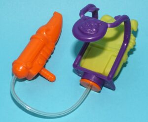 CAPTAIN PLANET AND THE PLANETEERS ORIGINAL SPARE PART HOGGISH GREEDLY SQUEEZE GUN & BACKPACK 1991 TIGER TOYS