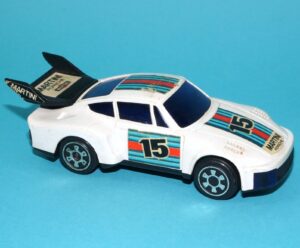 MARTINI RACING 323 PORSCHE 911 FRICTION TOY CAR MODEL 1980s JIMSON HONG KONG