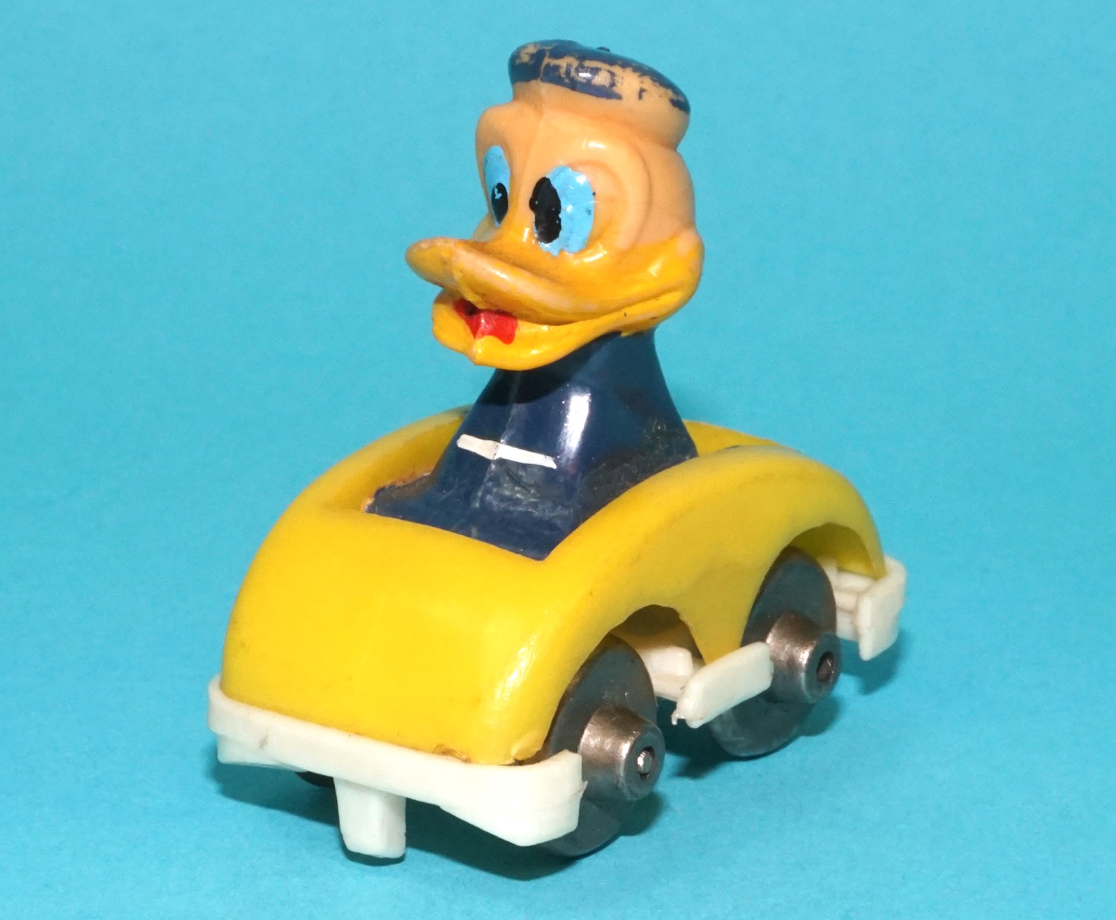 DISNEY MICKEY MOUSE FUN CASTLE DONALD DUCK ROLLER COASTER CAR 1970s ILLCO - Image 2