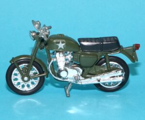 FAST WHEEL ROAD TOUGH DIE CAST METAL MOTORCYCLE HONDA CB750 ARMY BIKE 1980s YATMING
