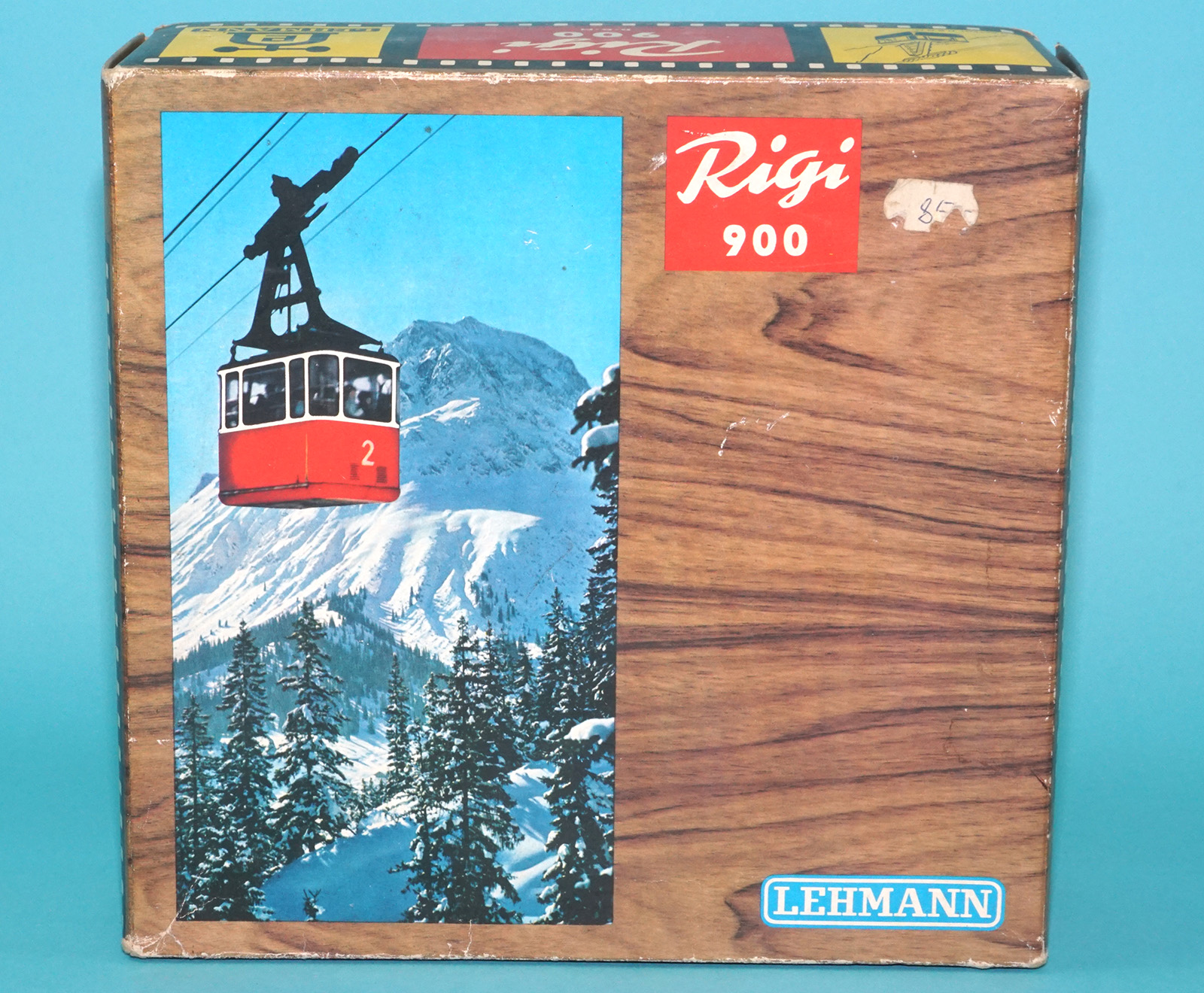 RIGI 900 CABLE CAR TIN TOY BOXED BOX SET + ANOTHER 1960s LEHMANN W. GERMANY - Image 2