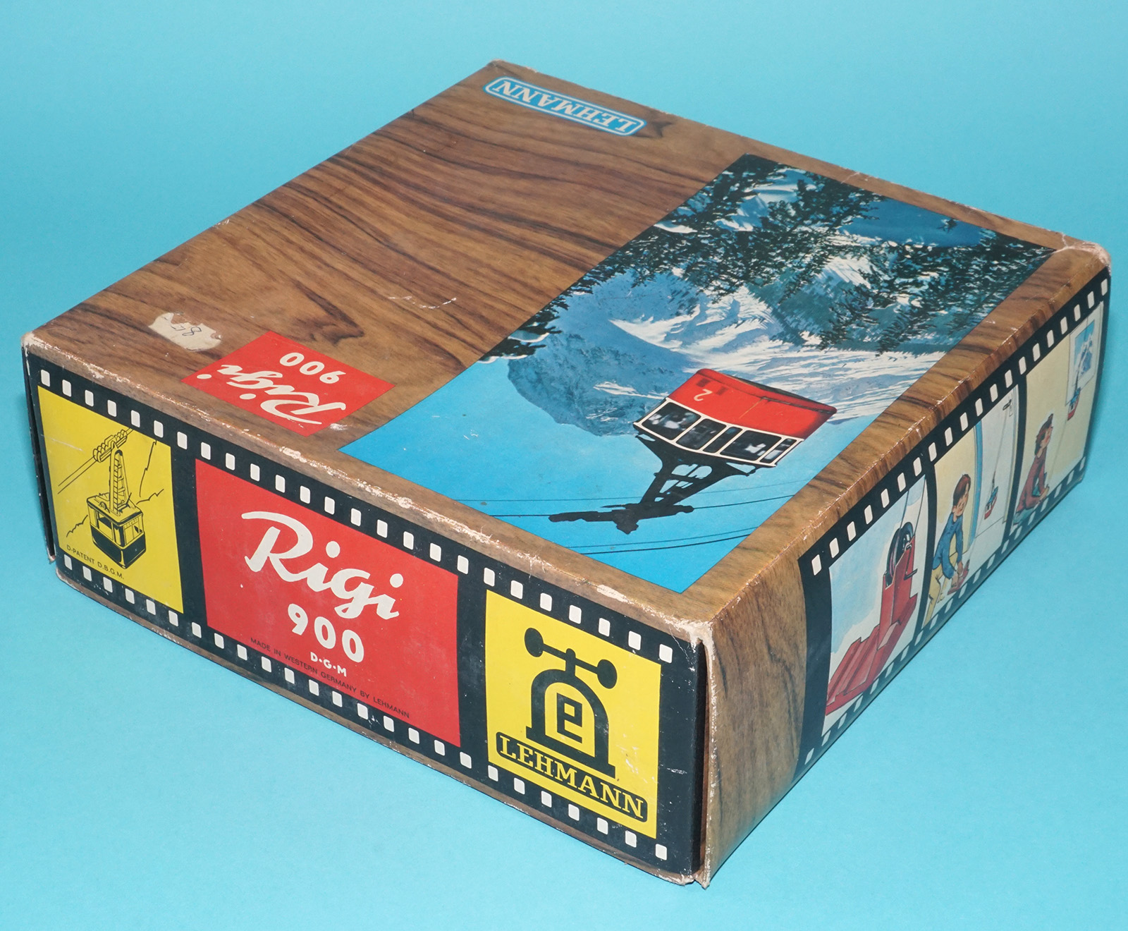 RIGI 900 CABLE CAR TIN TOY BOXED BOX SET + ANOTHER 1960s LEHMANN W. GERMANY - Image 5