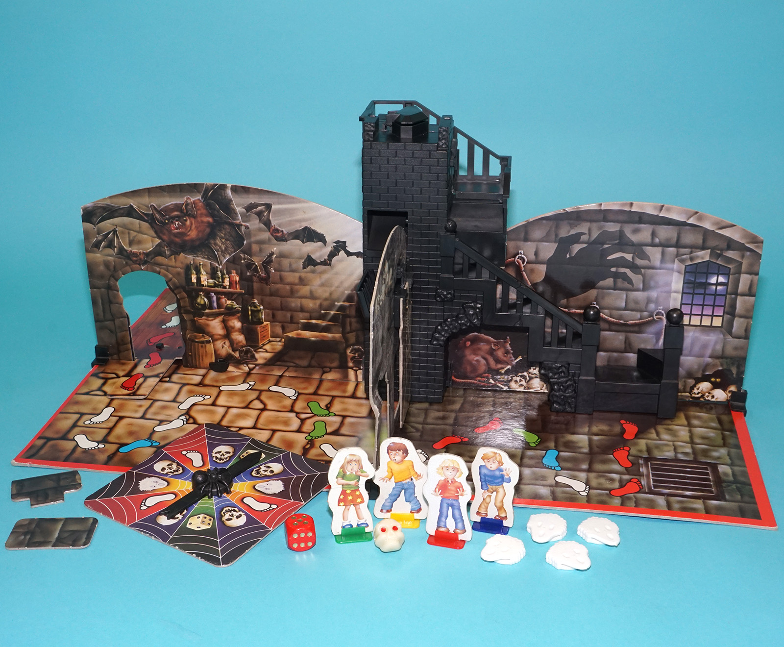 GHOST CASTLE SPOOKSLOT BOARDGAME 100% COMPLETE 1985 MB DUTCH VERSION - Image 7